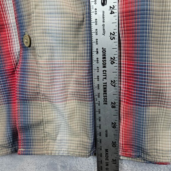 Columbia Mens XXL Omni-Shade Plaid Short Sleeve Button-Up Shirt vented - Picture 5 of 12